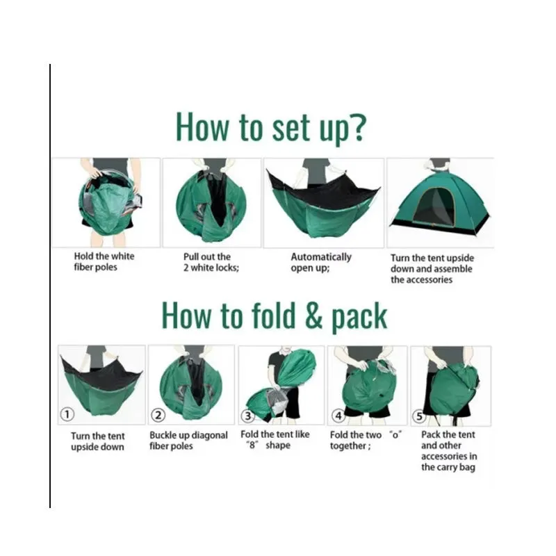 190 X 130 X 110Cm Outdoor Camping Traveling Tent Hs-63
