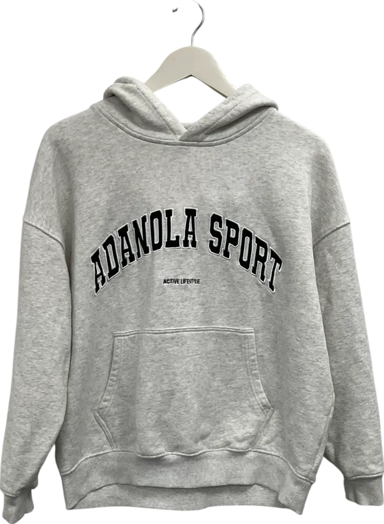 Adanola Grey As Oversized Hoodie UK S