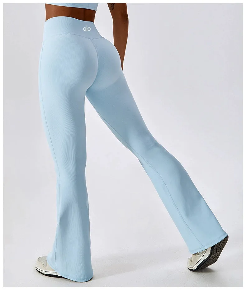 Alo High Waist Loose Pants Hip Lifting Cross Dance Yoga