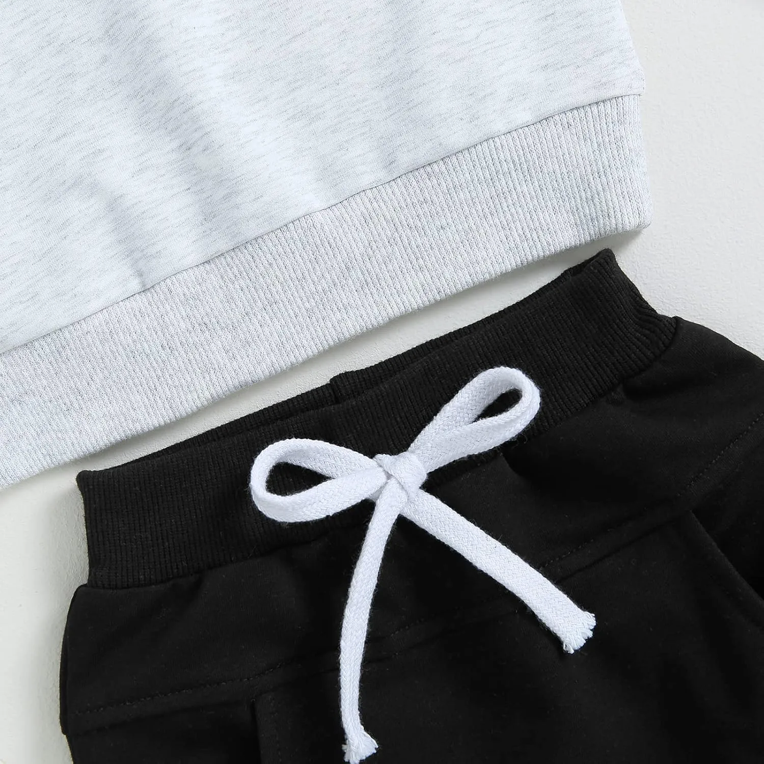 Amiblvowa Toddler Baby Boy Clothes 3 6 9 12 18 Months 2T 3T Color Block Hoodie Pants Set Spring Valentines Day Outfit