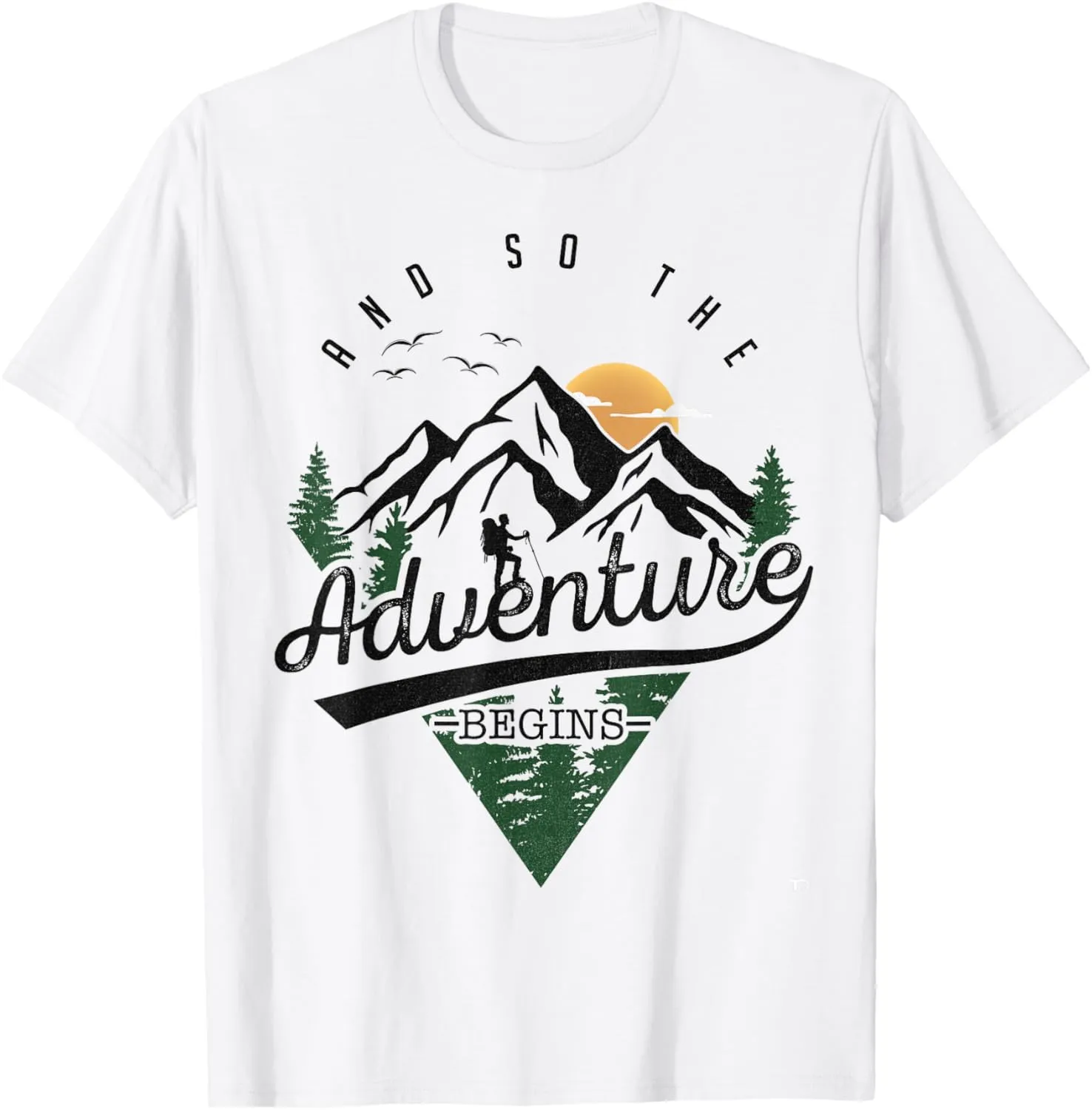 And So The Adventure Begins Adventure Camping Hiking Lover T-Shirt