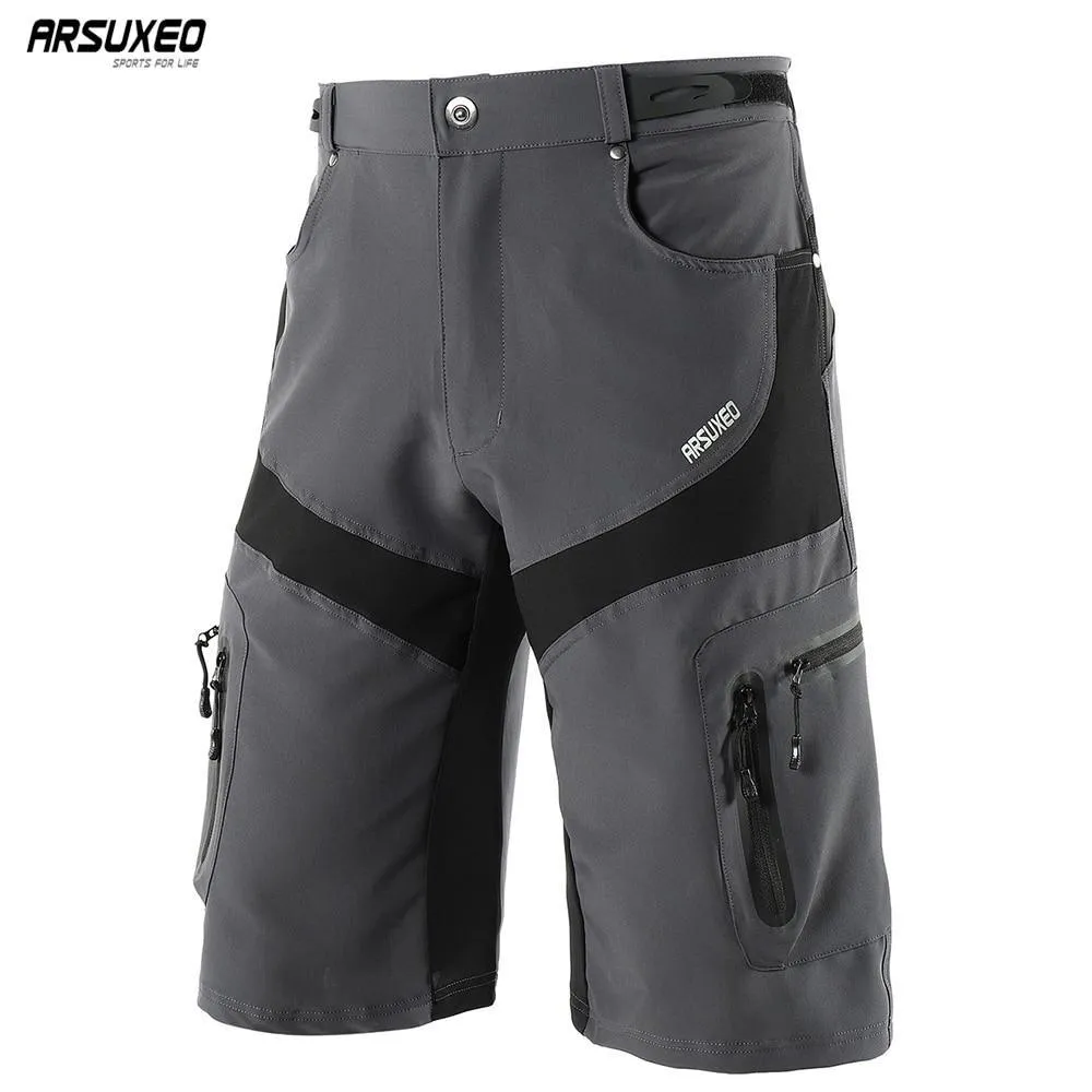 ARSUXEO Outdoor Sports Men's MTB Cycling Shorts Mountain Bike Shorts