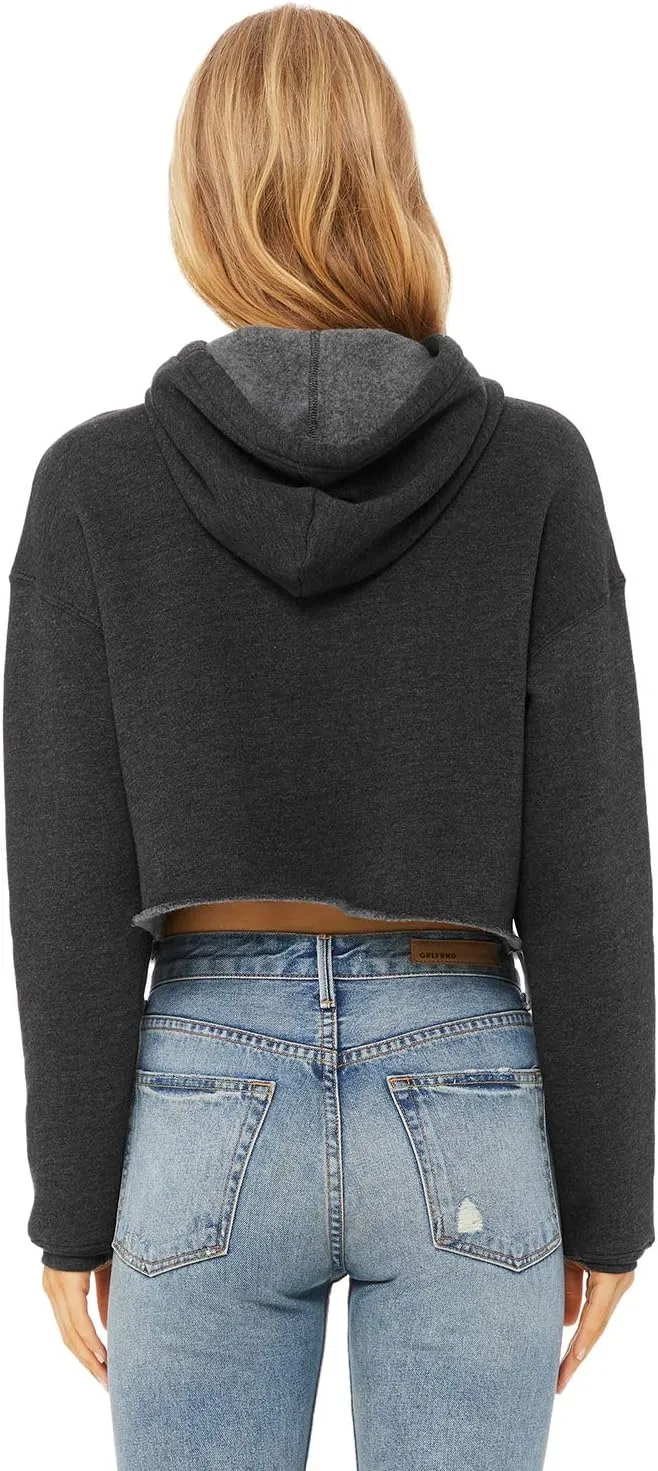 Bella Canvas B7502 Ladies Cropped Fleece Hoodie
