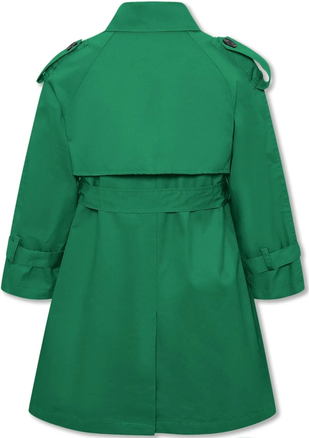 Betusline Girls & Women's Trench Coat Double Breasted Classic Lapel Outerwear, 3 Years - Women 2XL