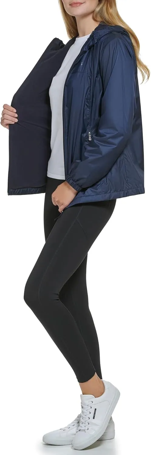 Calvin Klein Womens Zip Front Windbreaker