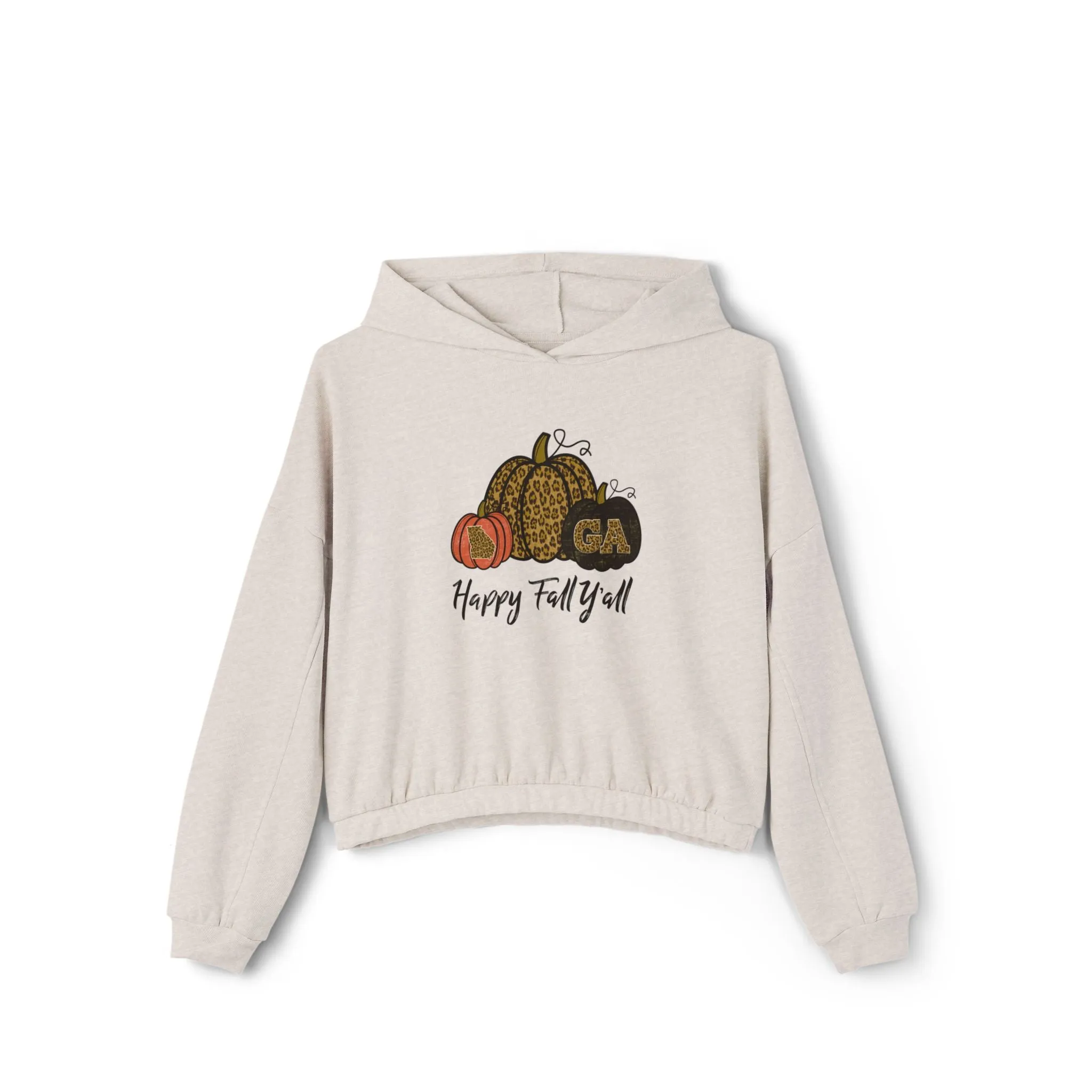 Fall-Themed Cinched Bottom Hoodie for Women, Cozy Autumn Fashion, Perfect for Thanksgiving, Seasonal Layering, Pumpkin Spice Vibes, Casual
