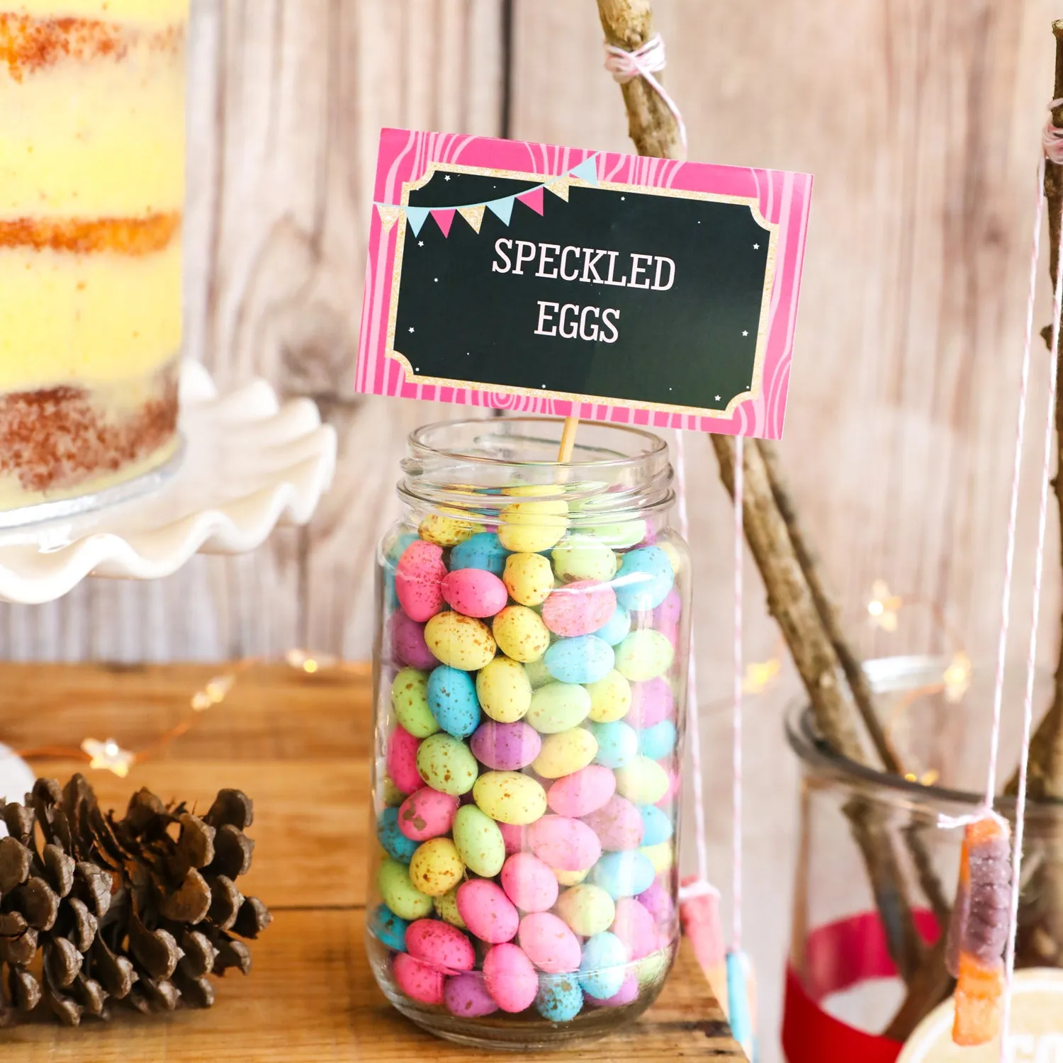 Glamping Party Tent Cards | Glamping Party Food Labels