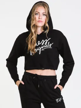 GUESS SELENA CROP HOODIE  - CLEARANCE