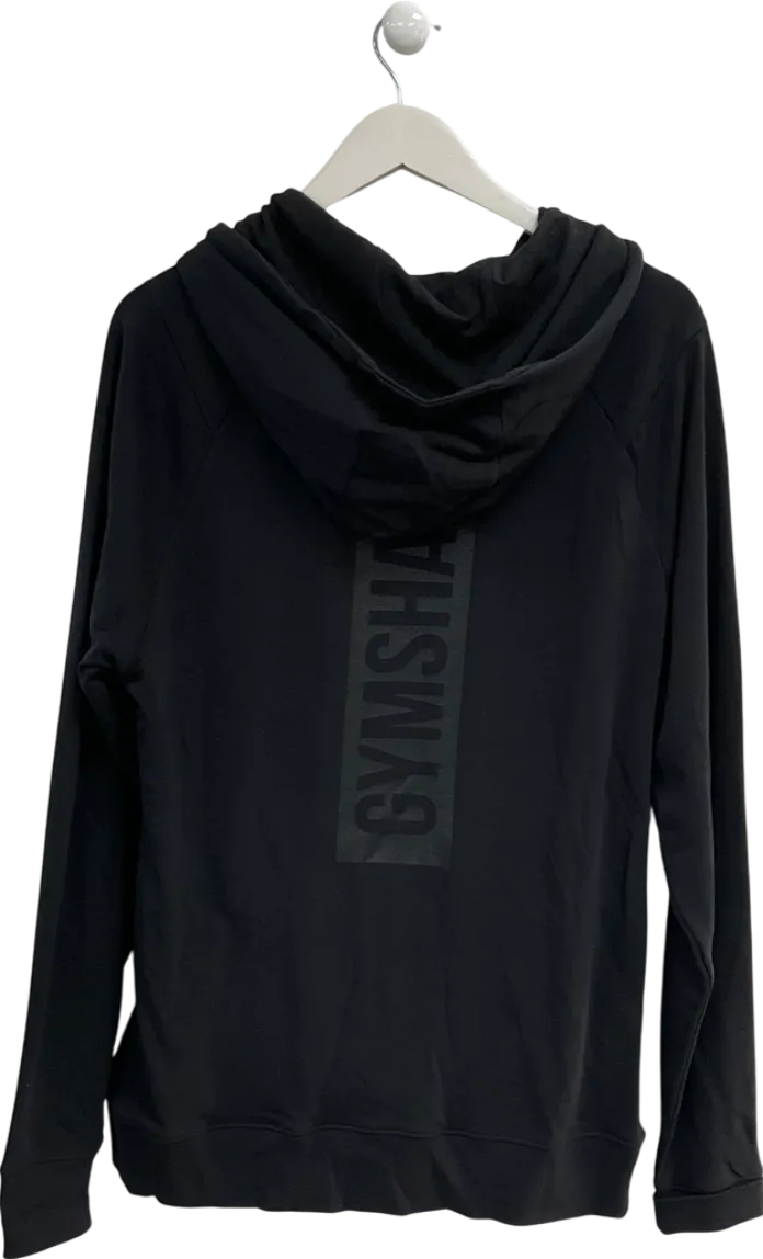 gymshark Black Block Oversized Hoodie UK L