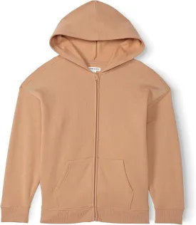Happy Nation Girls Relaxed Fleece Full Zip Hoodie Sweatshirt