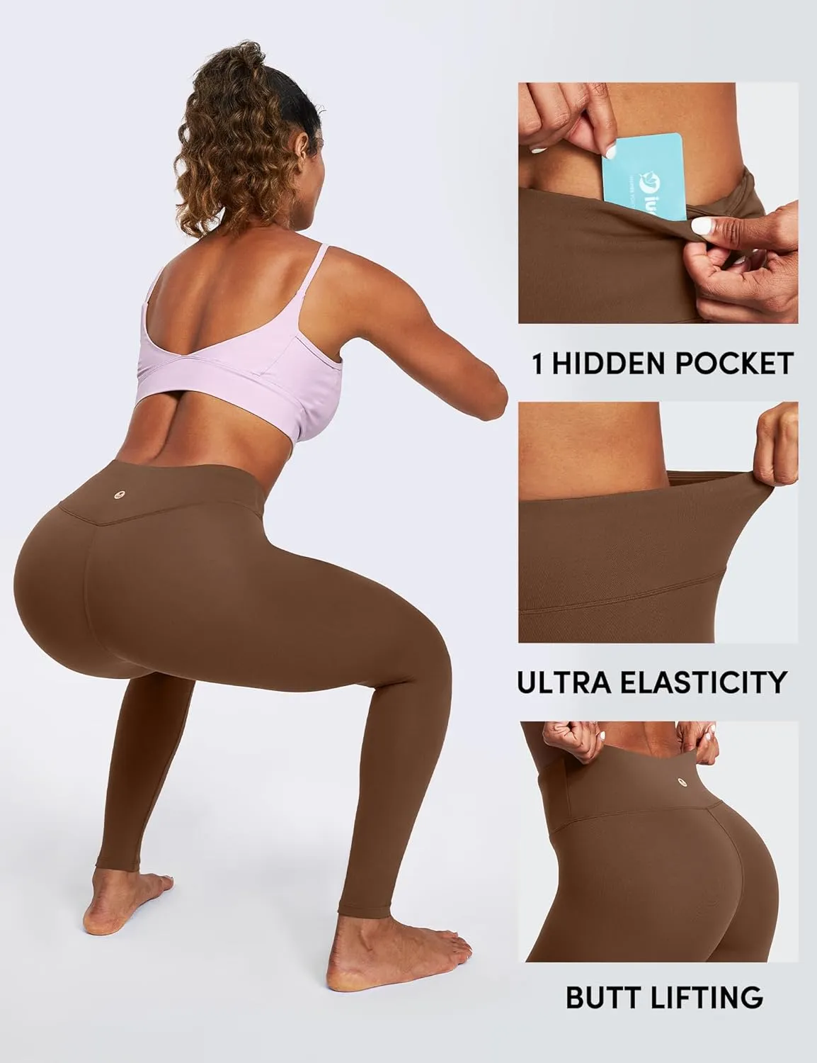 IUGA High Waisted Leggings for Women Running Workout Leggings with Inner Pocket Yoga Pants for Women