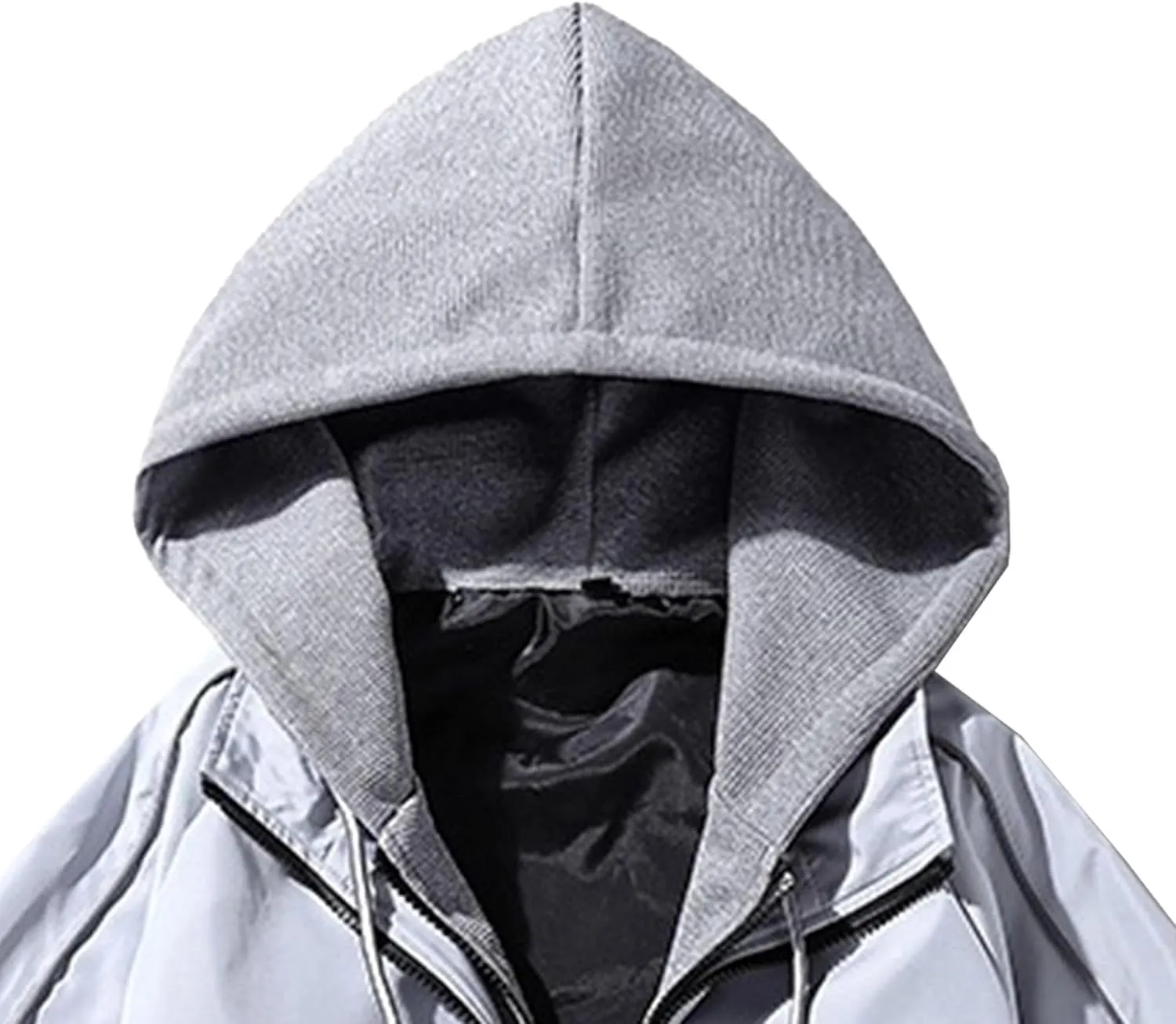 JEShifangjiusu Mens Jacket Windbreaker Casual Lightweight Outdoor Bomber Coats Loose Running Waterproof Jackets with Hood