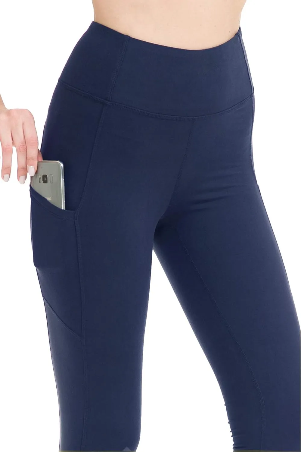Leggings Depot High Waist Athletic Leggings for Women Tummy Control Pocket Yoga Pants
