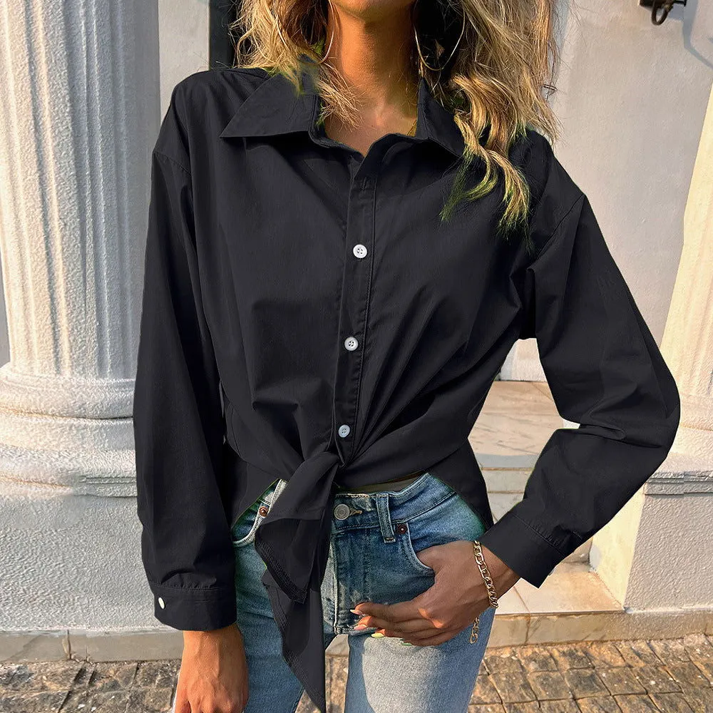 Long Sleeves Button Closure Collared Shirts