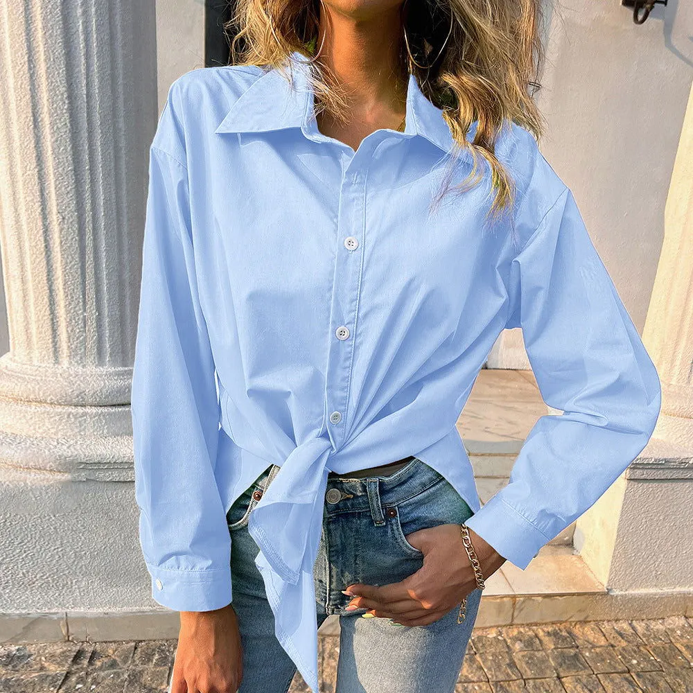 Long Sleeves Button Closure Collared Shirts