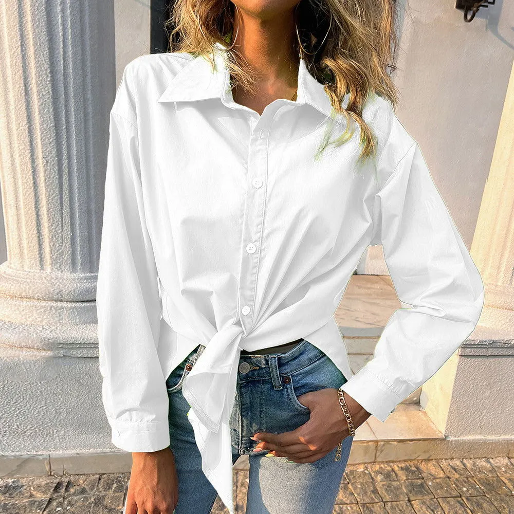 Long Sleeves Button Closure Collared Shirts