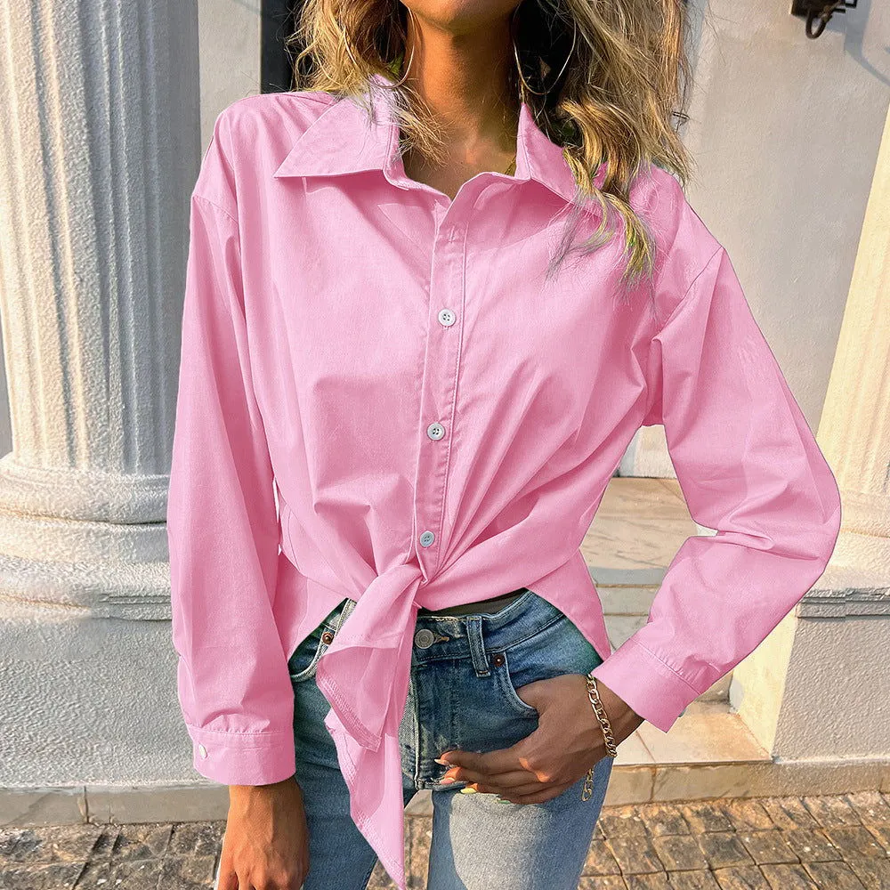 Long Sleeves Button Closure Collared Shirts