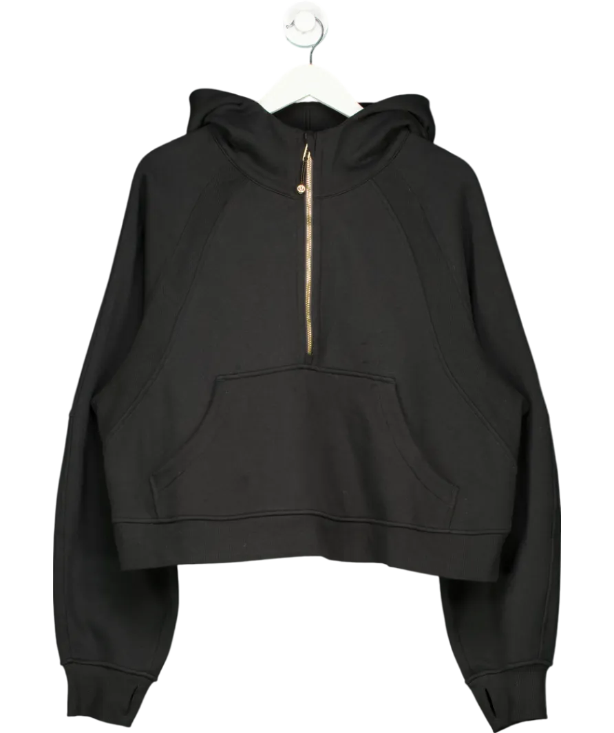Lululemon Black Scuba Oversized Half-zip Hoodie UK XS/S