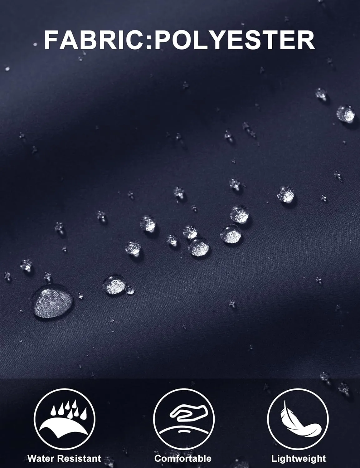 MAGCOMSEN Men's Lightweight Bomber Jacket Windproof Water Resistant Zip Up Coat Stand Up Collar Windbreaker with 3 Pockets