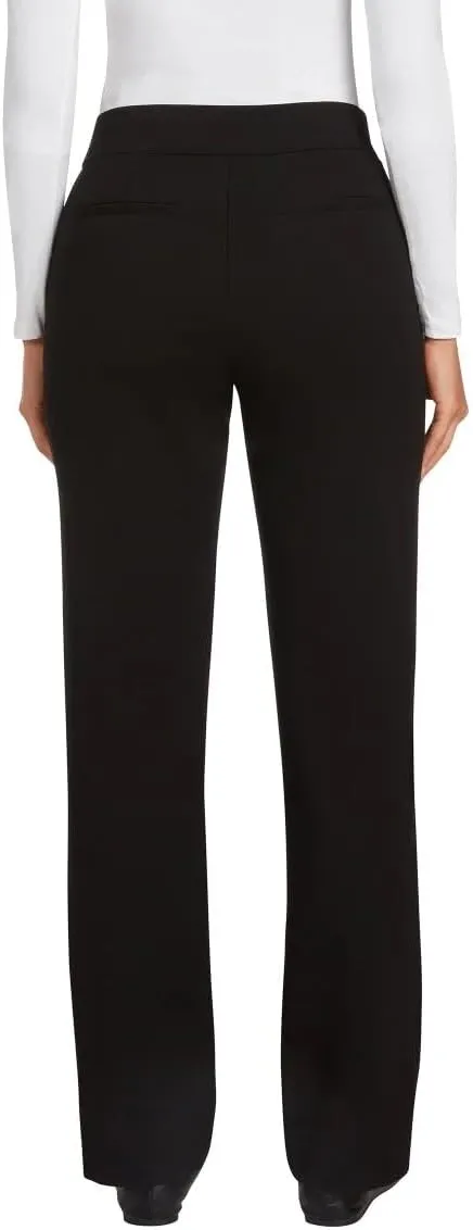 Matty M Women's Pull On Straight Leg Office Pants
