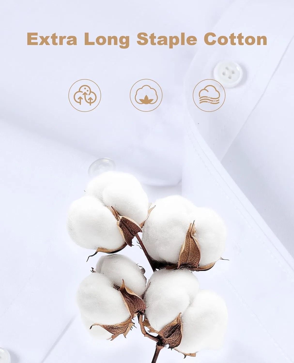 Mens Dress Shirts Long Sleeve Dress Shirts for Men Cotton Button Down Shirt Regular Big and Tall Dress Shirts