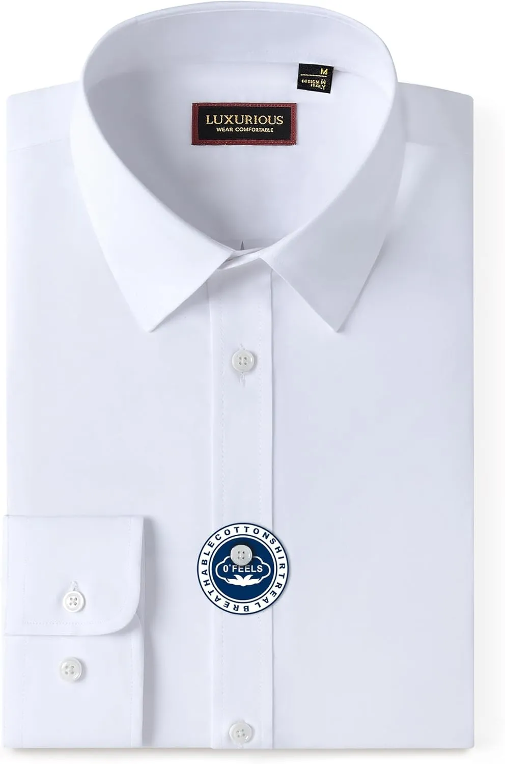 Mens Dress Shirts Long Sleeve Dress Shirts for Men Cotton Button Down Shirt Regular Big and Tall Dress Shirts