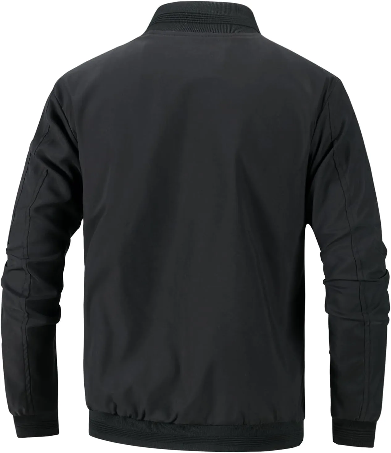 Men's Lightweight Windproof Jacket Flight Bomber Jacket Spring Fall Windbreaker