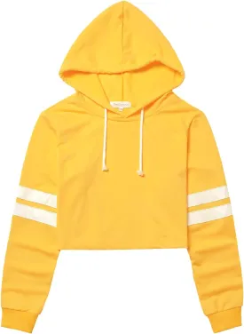 Perfashion Women Sweatshirt Crop Top Hoodie Long Sleeve Sweatshirts