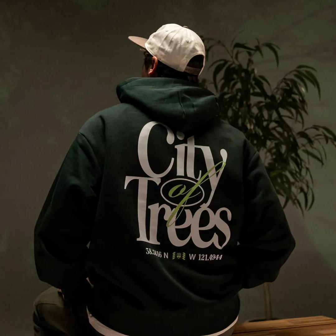 Pine Green City of Trees Hoodie