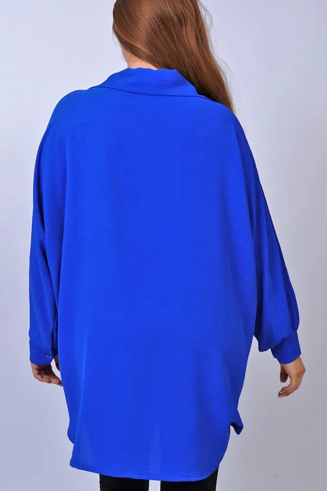 Plain Button Up Viscose Shirt