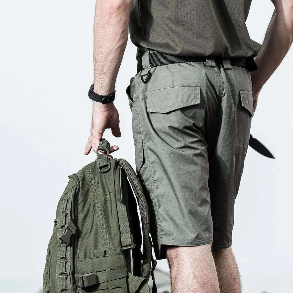 ReFire Gear Men's Urban Tactical Military EDC Cargo Shorts Rip Stop Cotton Outdoor Camo Shorts