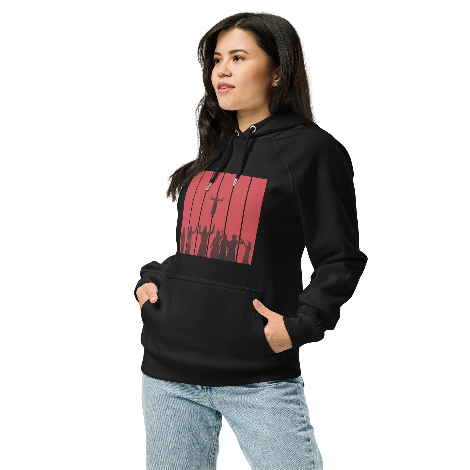 Sacrifice Graphics Women Eco Raglan Hoodie