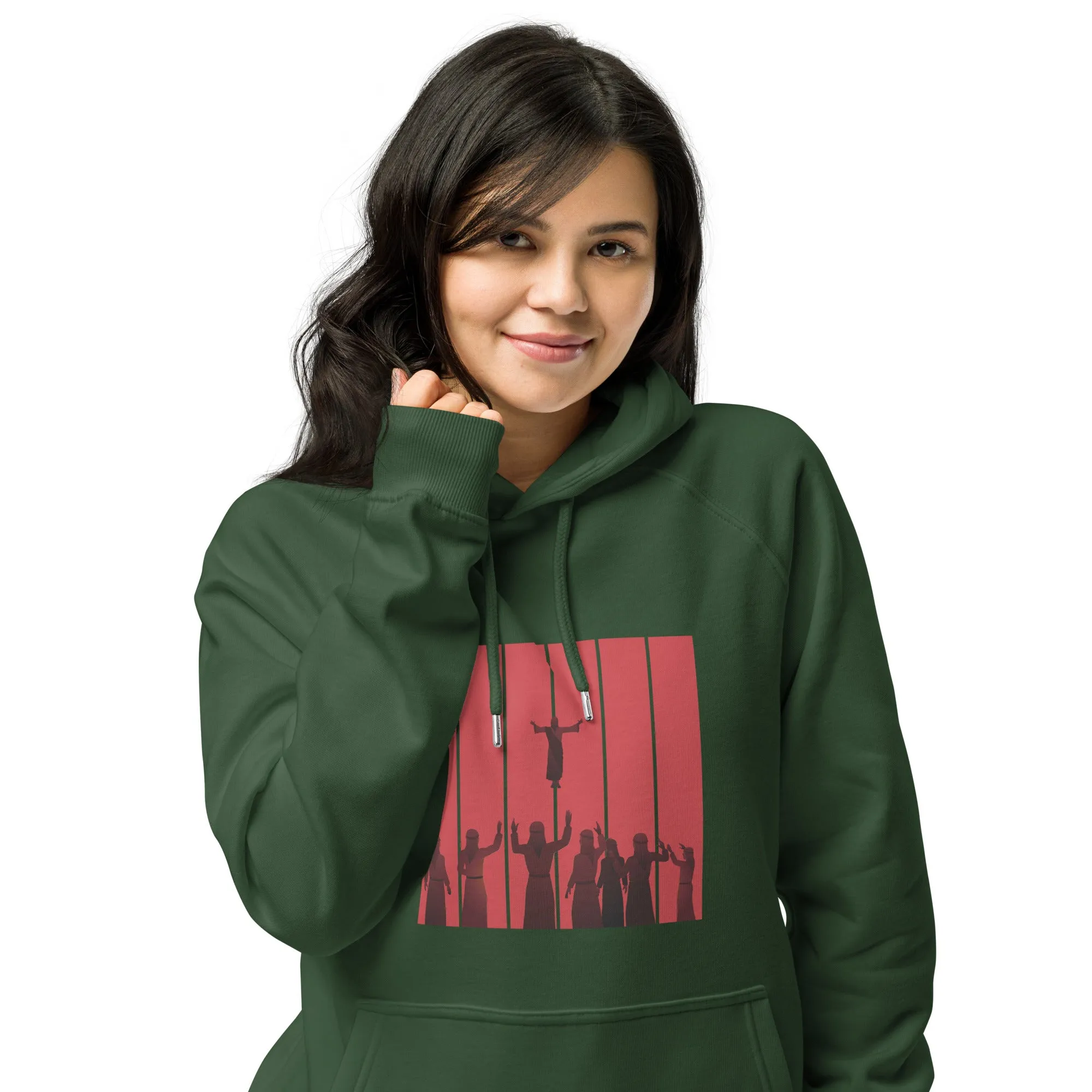 Sacrifice Graphics Women Eco Raglan Hoodie