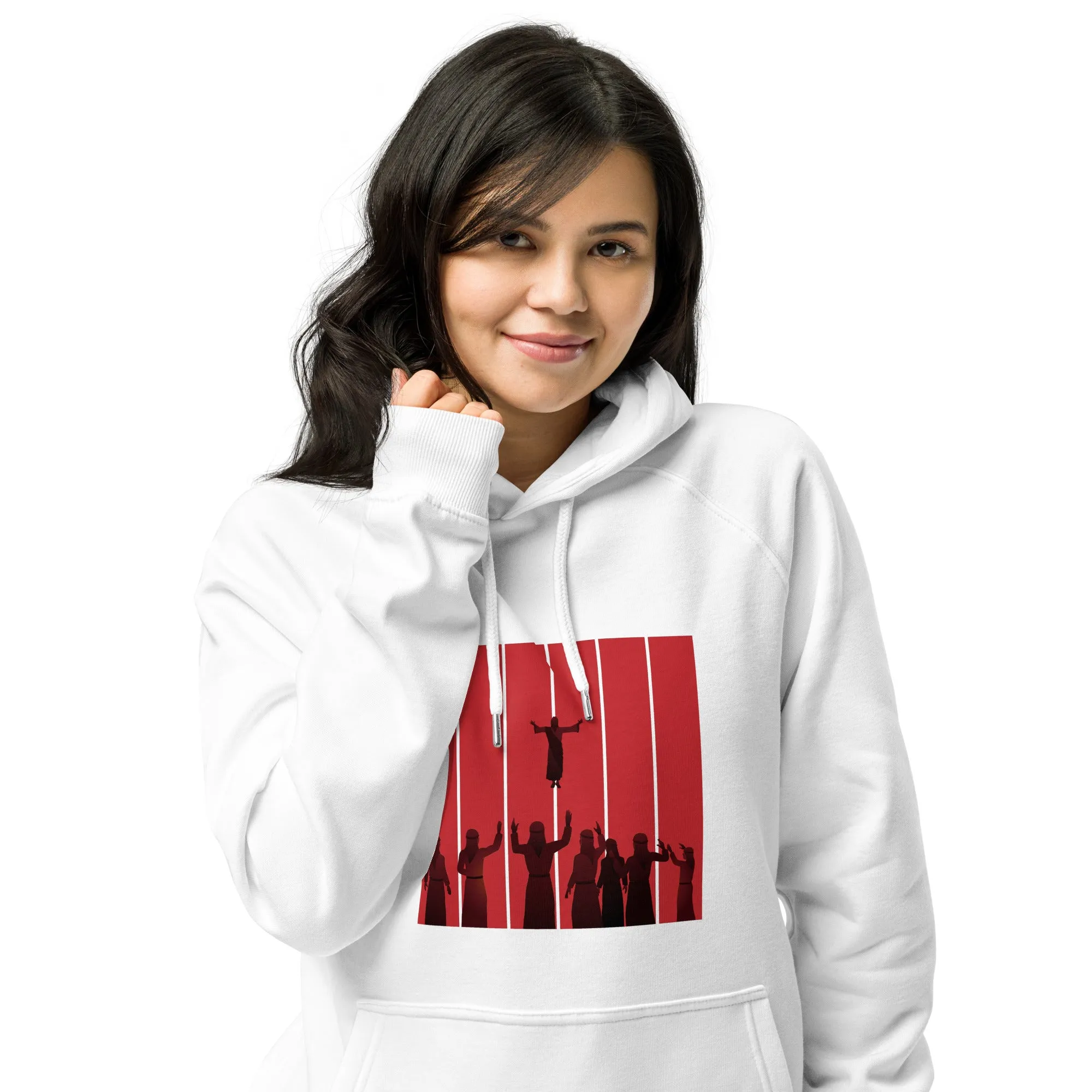Sacrifice Graphics Women Eco Raglan Hoodie