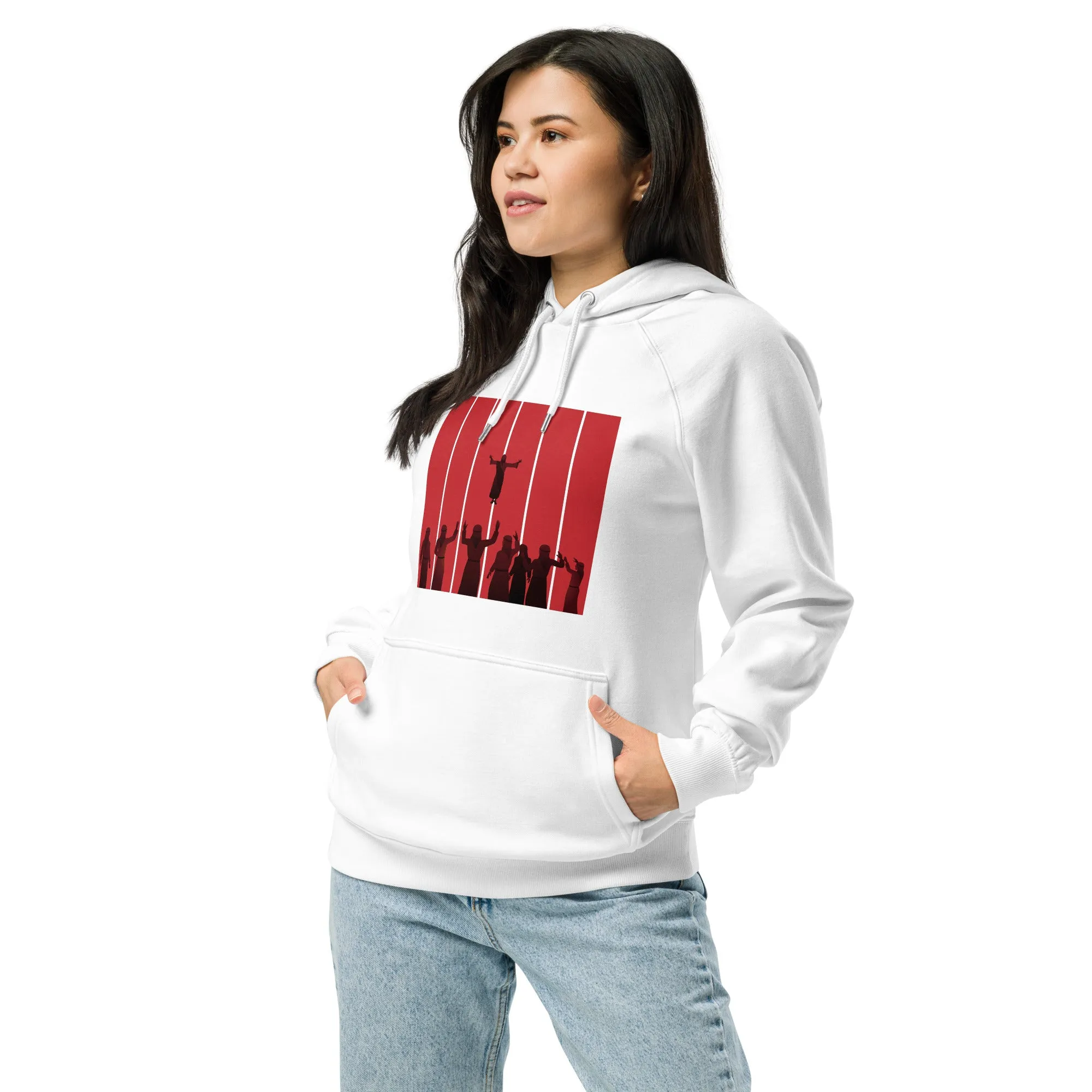Sacrifice Graphics Women Eco Raglan Hoodie