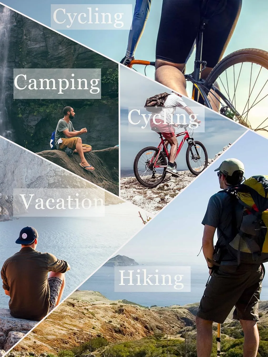 TACVASEN Men's Hiking Cargo Shorts 10" Quick Dry Lightweight Casual Golf Work Shorts with Zipper Pocket Summer Outdoor