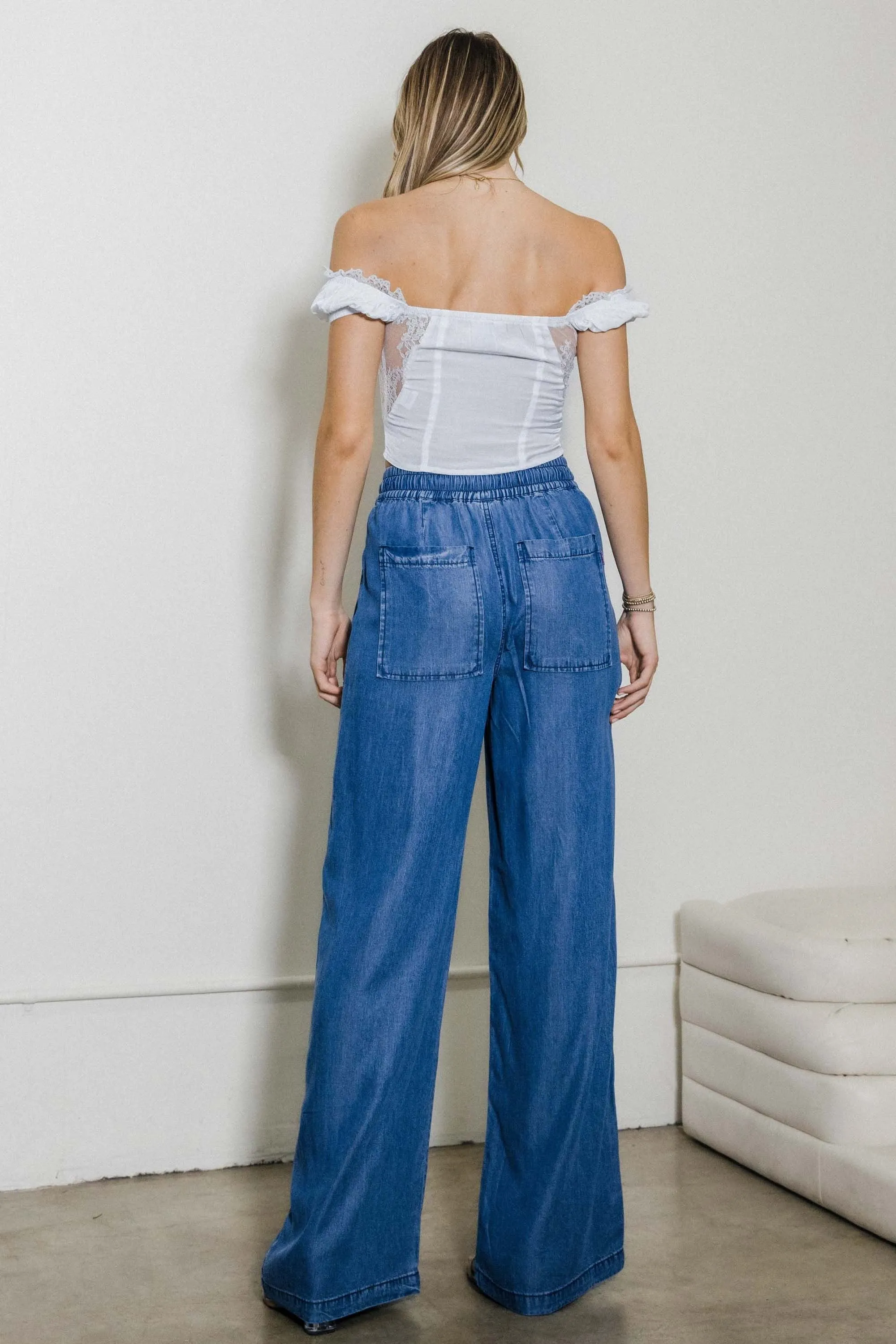 Tencel Straight Pants