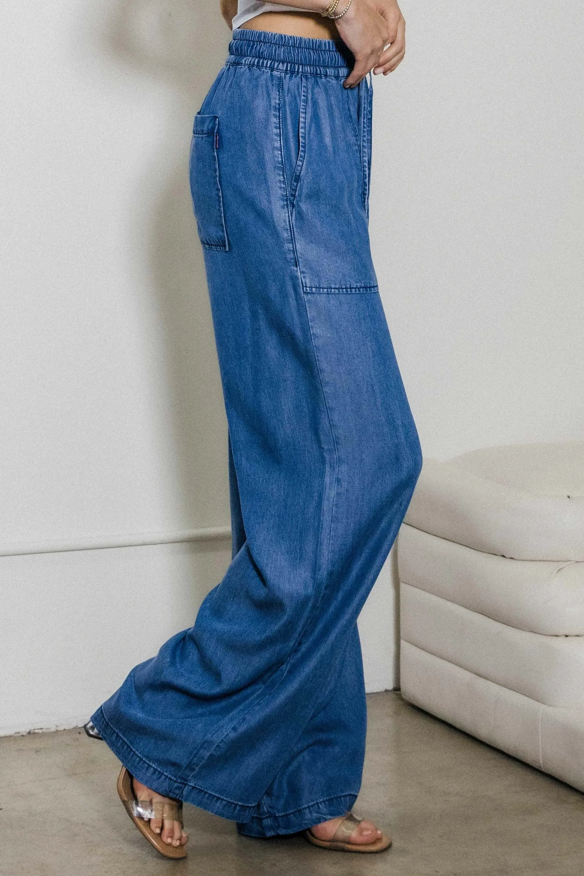 Tencel Straight Pants