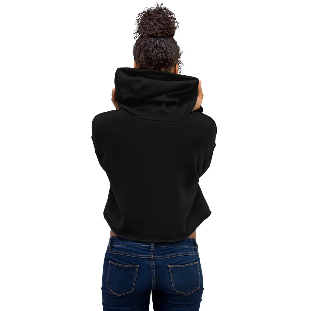 The Earth is F**ked Alien & Boston Terrier Crop Hoodie - VTown Designs Exclusive
