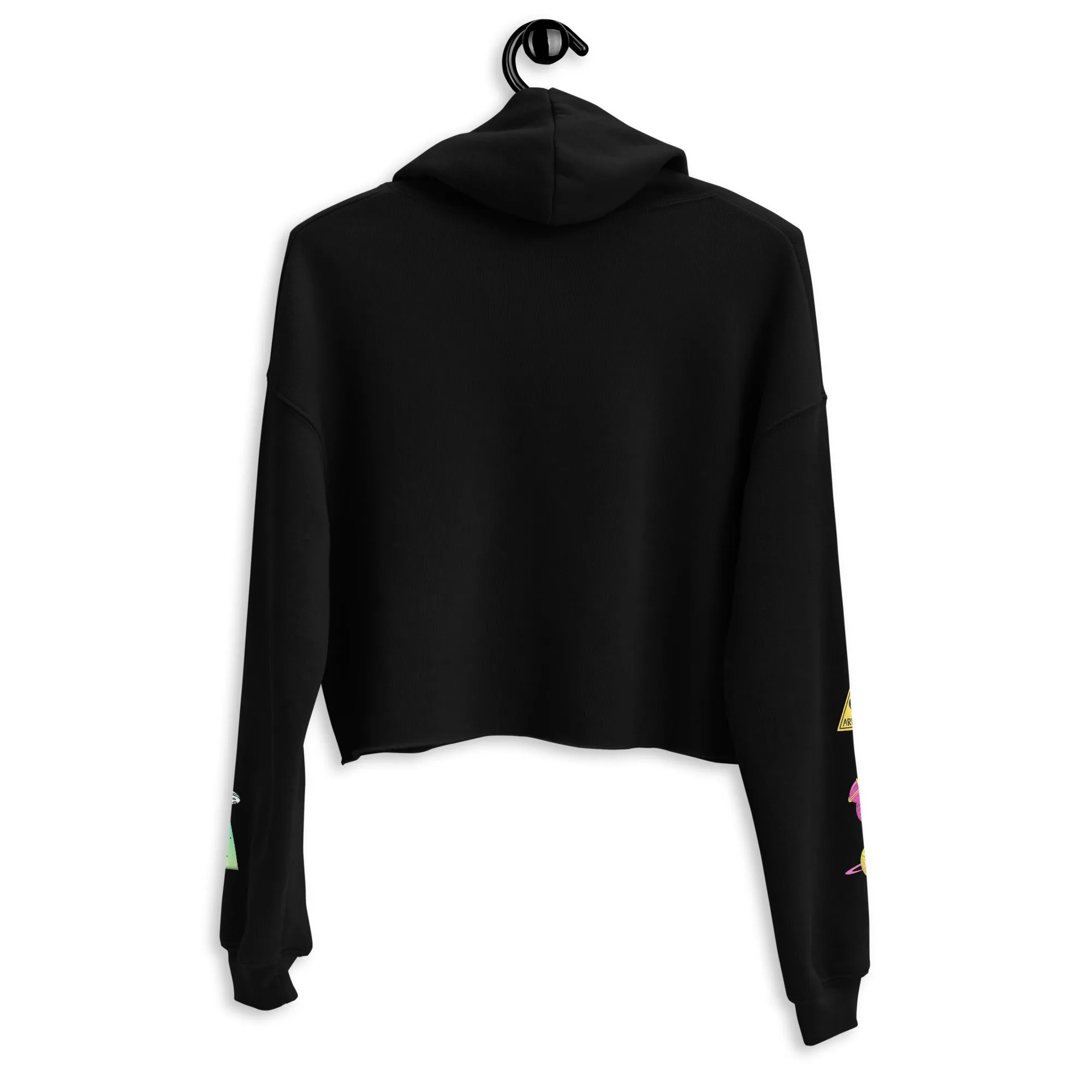 The Earth is F**ked Alien & Boston Terrier Crop Hoodie - VTown Designs Exclusive