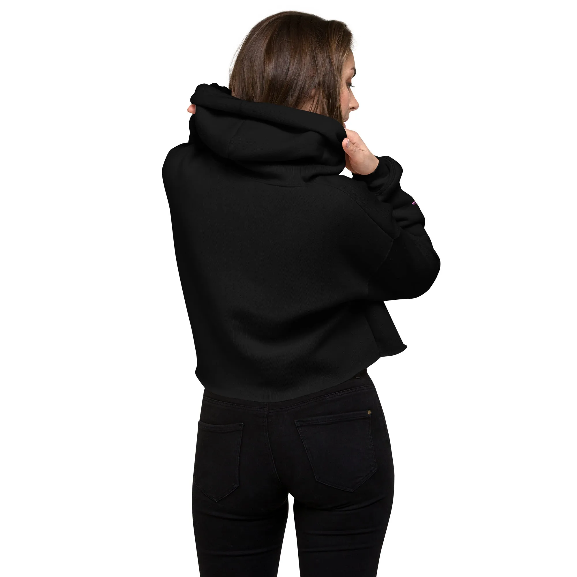 The Earth is F**ked Alien & Boston Terrier Crop Hoodie - VTown Designs Exclusive
