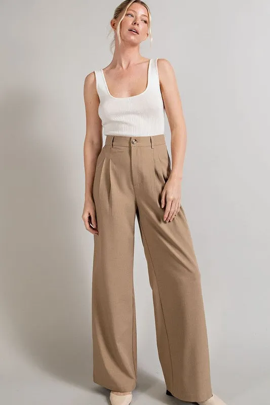 Timeless Straight Leg Trouser Pants-4 Colors