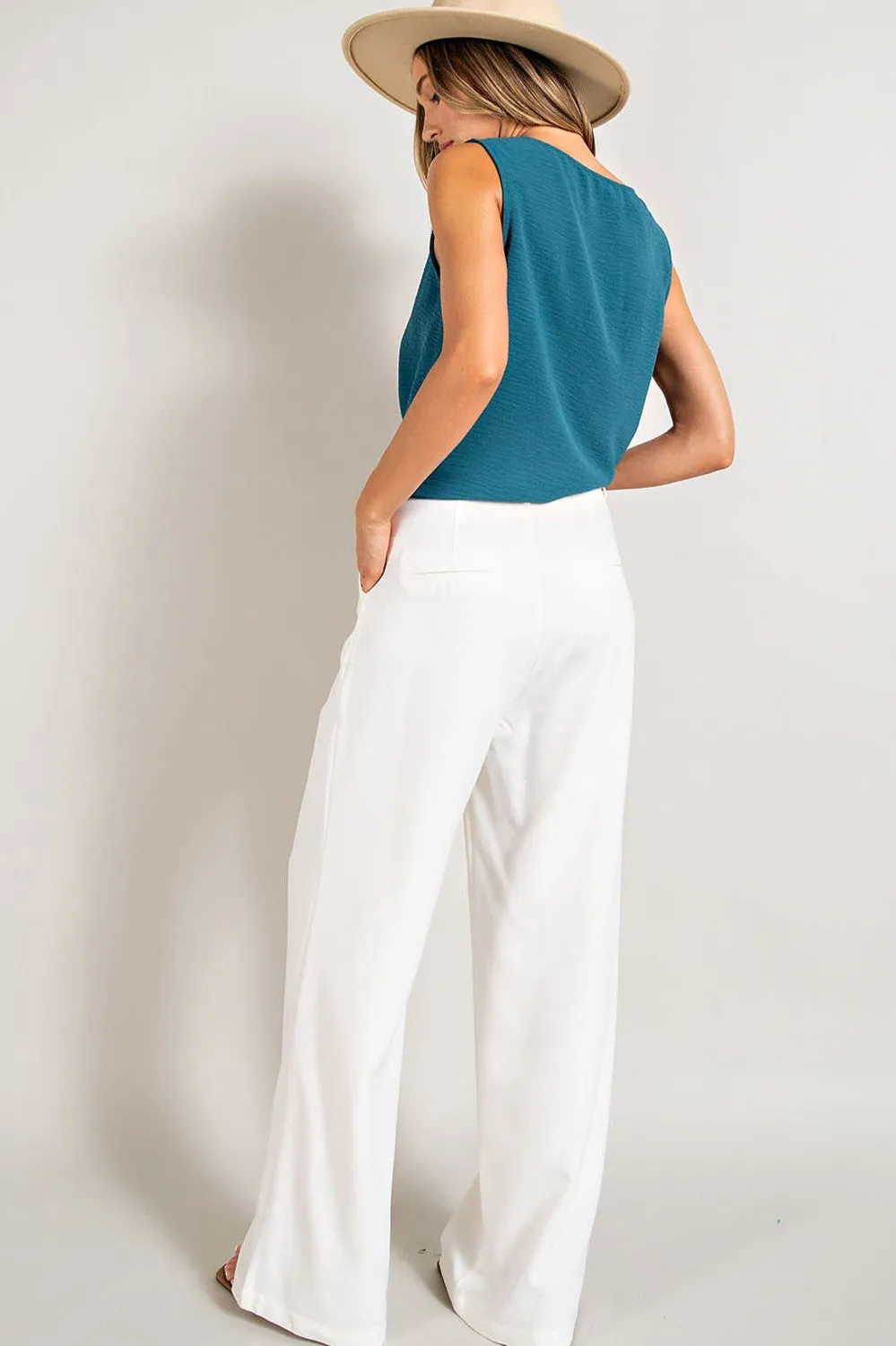 Timeless Straight Leg Trouser Pants-4 Colors