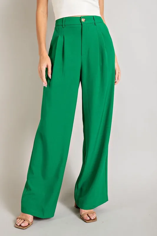 Timeless Straight Leg Trouser Pants-4 Colors