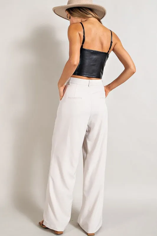 Timeless Straight Leg Trouser Pants-4 Colors