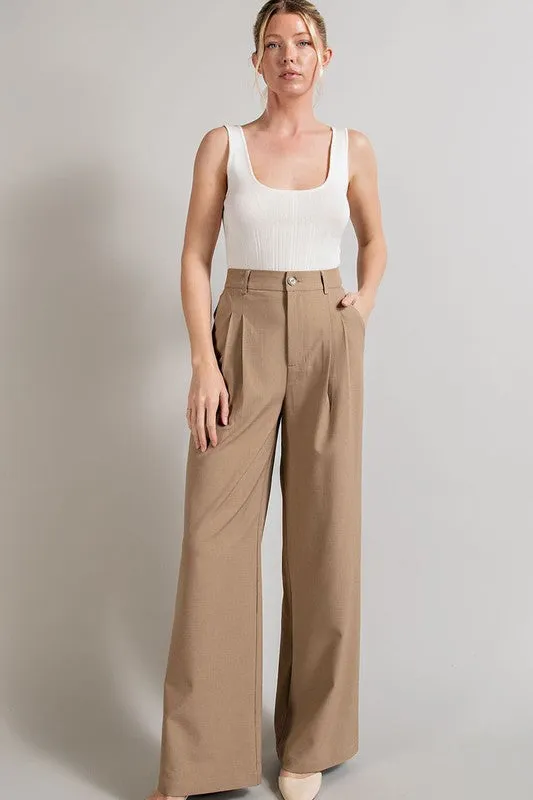 Timeless Straight Leg Trouser Pants-4 Colors