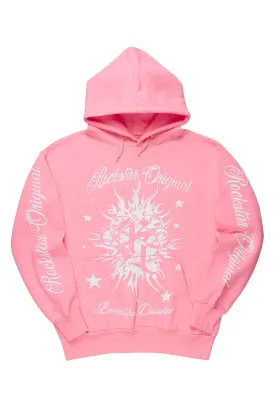 Tionnie Pink Oversized Hoodie