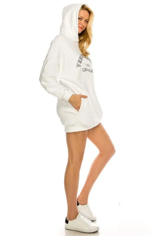 Venice Beach Hoodie Print Dress