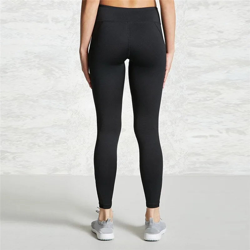 Wjczt Patchwork Mesh Leggings Women Jeggings Women Leggins Female Elastic Pant Capri Women Fitness Leggings Activewear