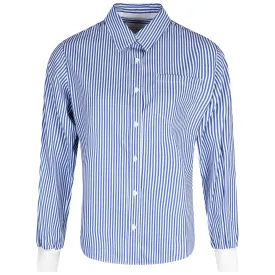 Womens Classic Button Up Shirt Mari Stripe - AW24